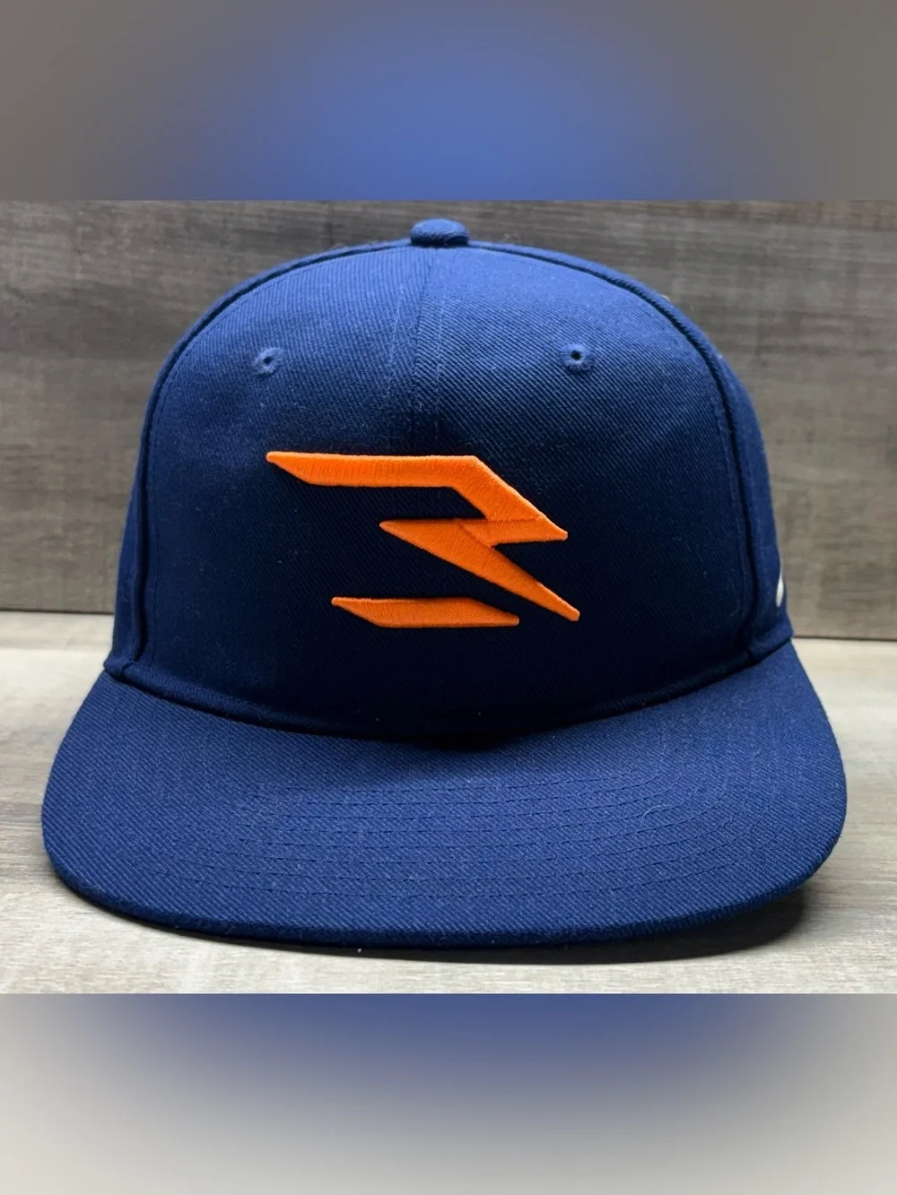 Nike 3Brand Kids Navy Hat with Orange Emblem (Russell Wilson)